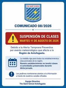 Suspensión de clases 11 de agosto de 2026